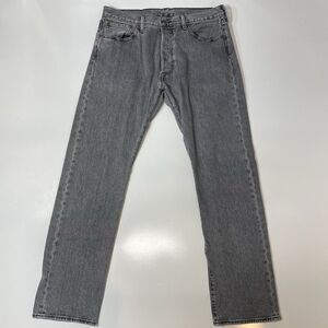 Levis 501 Jeans Men’s Straight Leg Button Fly 34x32 Charcoal Wash Vintage